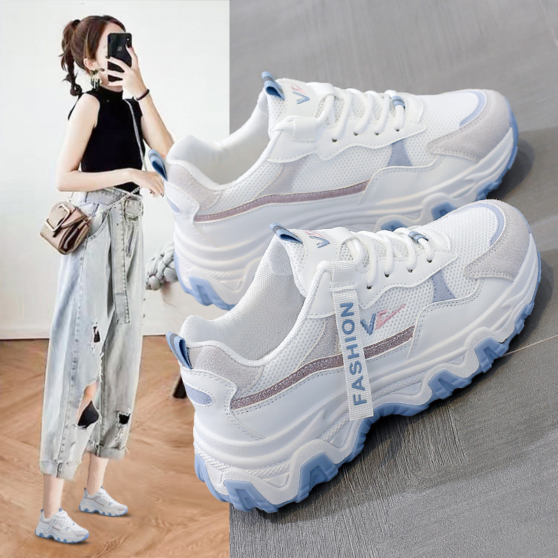 Net Red Daddy Shoes Female 2021Years New Spring Model Female Spring White Leisure Jogging Sports shoes ins Tide  网红老爹鞋子女2021年新款春款女鞋春季小白休闲跑步运动鞋ins潮 Net Red Daddy Shoes Female 2021Years New Spring Model Female Spring White Leisure Jogging Sports shoes ins Tide 