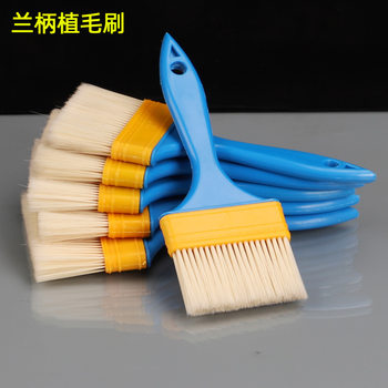 Factory wholesale paint brush planting brush blue handle plastic brush barbecue brush oil brush lint-free tool brush