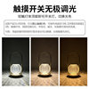 Retro Metal Satchel Atmosphere Lamp Crystal Lamp Bedroom Bedside Simple Creative Table Lamp USB Charging Outdoor Camping Style