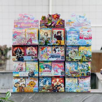 New Blind Draw Two-Dimensional Large Blind Bag Peripheral Student Gel Pen Bar Creative Portable Blind Box Complete Set of Cards