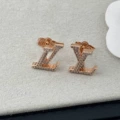 Full diamond earrings + rose gold