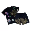 985 suit [black yellow print]