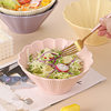Salad Bowl High Appearance Value Bucket Bowl Household Ceramic Tableware Advanced Sense Light Luxury Large Bowl Soup Bowl Ram Noodle Bowl Fruit Bowl
