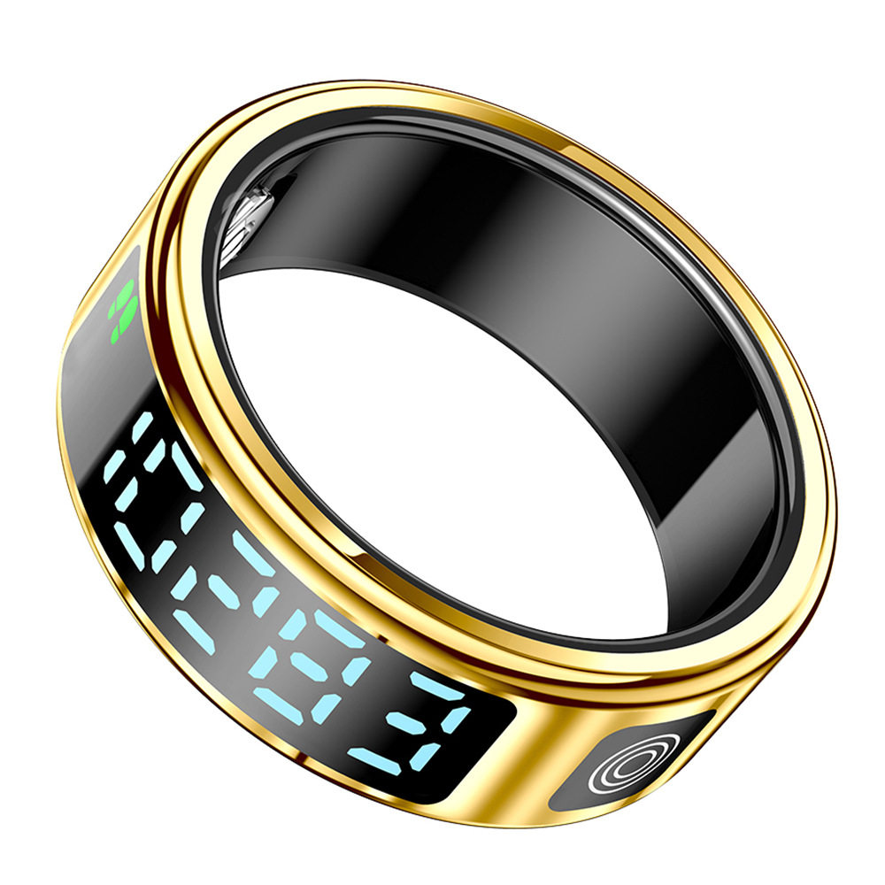 SR08 Smart Ring Step Meter Ring Heart Rate Blood Oxygen Sleep Health Test Time Display Smart Ring