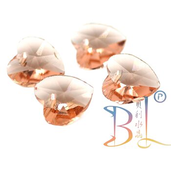 14mm Heart Single Hole Crystal Colorfuled Glass Pendant DIY Jewelry Accessories Necklace Earrings Pendant Car Pendant