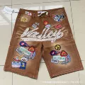 1980s/embroidery hot diamond/brown