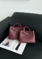 Burgundy silver buckle-