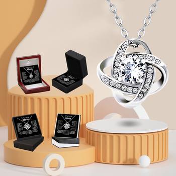 European and American Amazon cross-border explosions four-leaf clover micro-inlaid zirconium necklace women's fashion high-end sense full diamond pendant clavicle chain