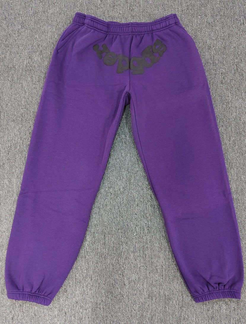 跨境爆款连帽衫555555美潮街头重磅宽松Sp5der卫衣卫裤男套装现货