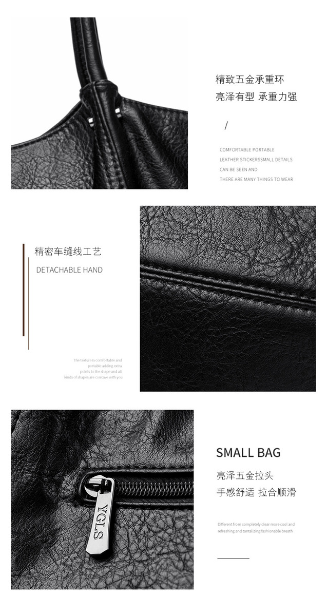 Túi tote nữ cỡ lớn dáng thùng đeo vai đựng nhiều đồ — đen, màu đỏ, Màu nâu, màu nâu sẫm