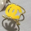 Yellow hollow bracelet