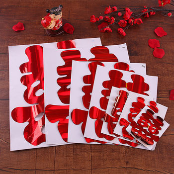 Wedding supplies wedding car stickers wedding wedding word electrostatic post cut happy window flower happy retro wedding car red happy word electrostatic car happy