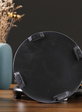 实木可旋转底座木质圆形底座花盆鱼缸工艺品摆件花奇石佛像