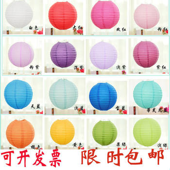 Mid-Autumn Festival Colorful Paper Lanterns Kindergarten Hand-Painted Lanterns Shopping Mall Wedding Room Wedding Decoration Supplies One Piece