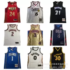 Dense Embroidered Gatter 21 Iverson 3 Curry 30 European Size 2 Doncic 77 Dream 16 Basketball Uniform Vest Breathable and Quick-Drying