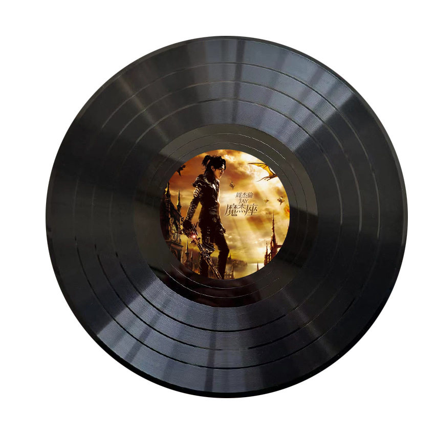 Creative DIY Vinyl Record Birthday Gift for Classmates Graffiti Retro Record Ornaments Decoration Artificial Vinyl