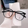 Korean style retro TR90 yoga glasses frame women's large frame plain anti-blue light plain glasses men's myopia glasses 81016