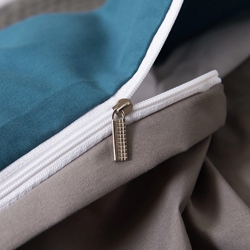 Solid Color Quilt Cover Single Piece Four-Season Brushed Quilt Cover Soft Skin-Friendly Quilt Student Dormitory Simple Quilt Cover Wholesale Group Purchase