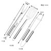 Big eyes barbecue tools suit stainless steel outdoor barbecue clip barbecue fork 3-piece set plastic handle barbecue shovel