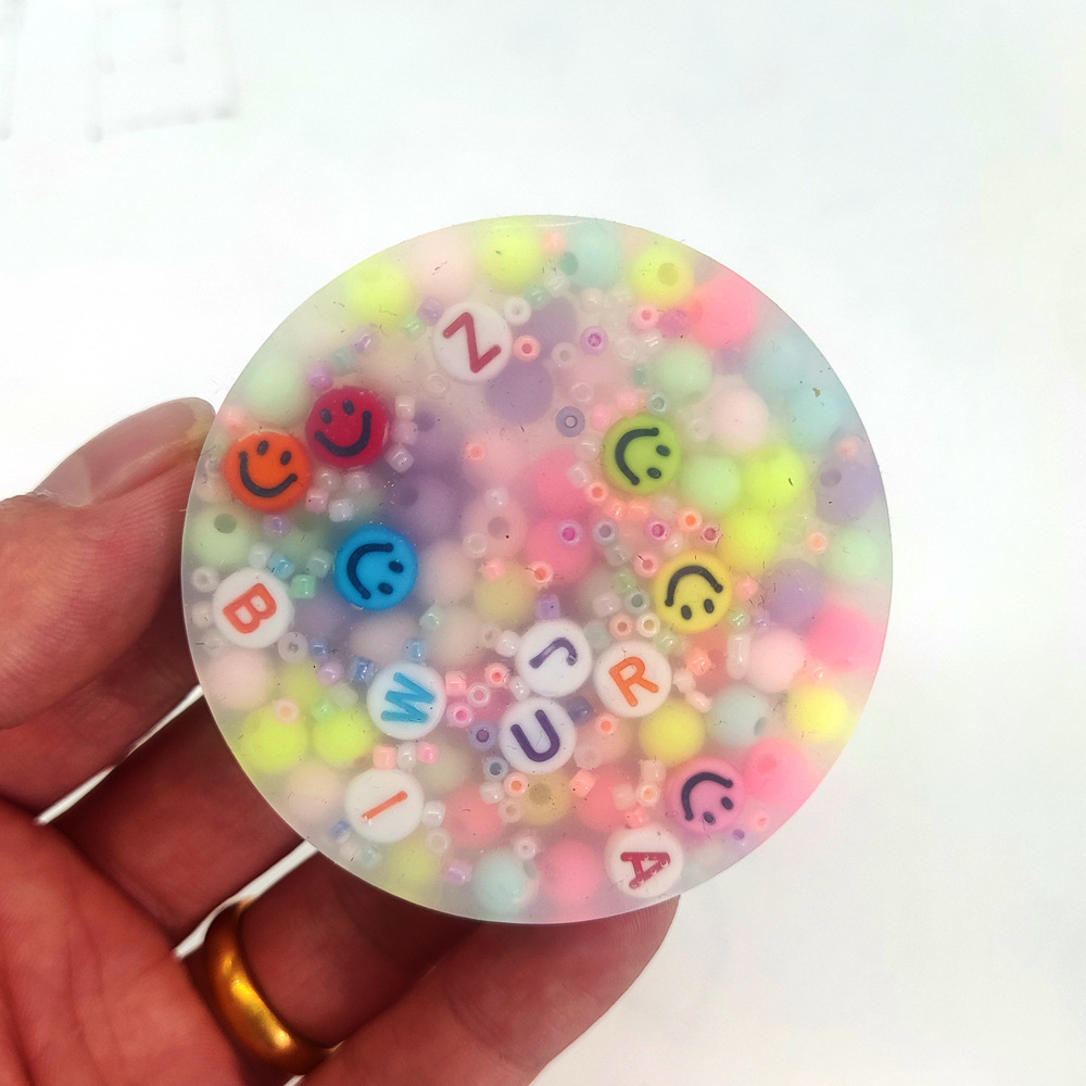 欧美跨境小玩具新款扒皮玩具感官烦躁减压扣珠子玩具Picky toy