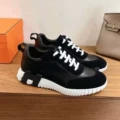 Black - black h - white laces