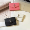 Crow litchi pattern diamond label-pink