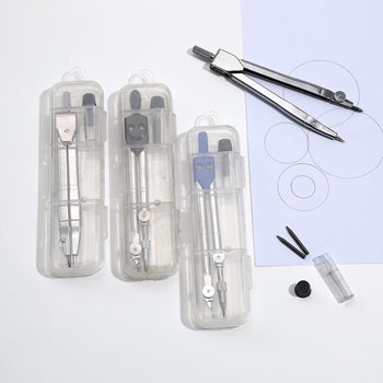 Student Exam Compass Set Equipment Engineering Design Mechanical Drawing Tools Metal Compass Drawing Stationery Wholesale