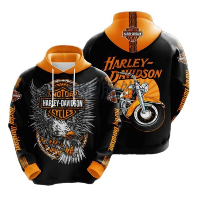 temu新款外贸春秋季男卫衣3D印花套头卫衣连帽衫厂家直销