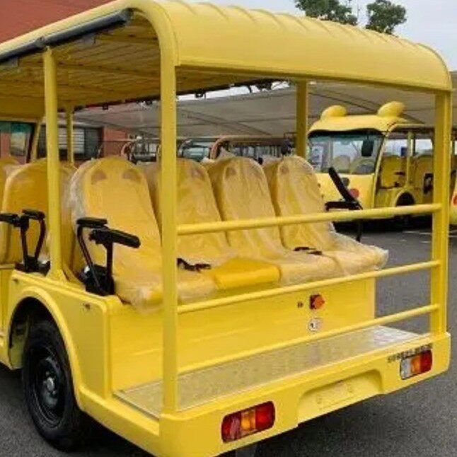 五菱电动观光车卡通造型皮卡丘款敞开景区酒店民宿车辆园区长续航