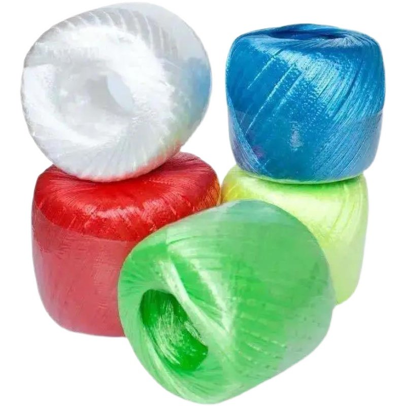 Woven Rope Bundling Plastic Rope Durable Straw Ball Soft Drawstring Non-slip Tearing Belt Bundling Vegetable Woven Bag