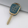 Suitable for Toyota Camry Prado RAV4 Highlander Carolina straight board 2/3/4 golden edge car key case