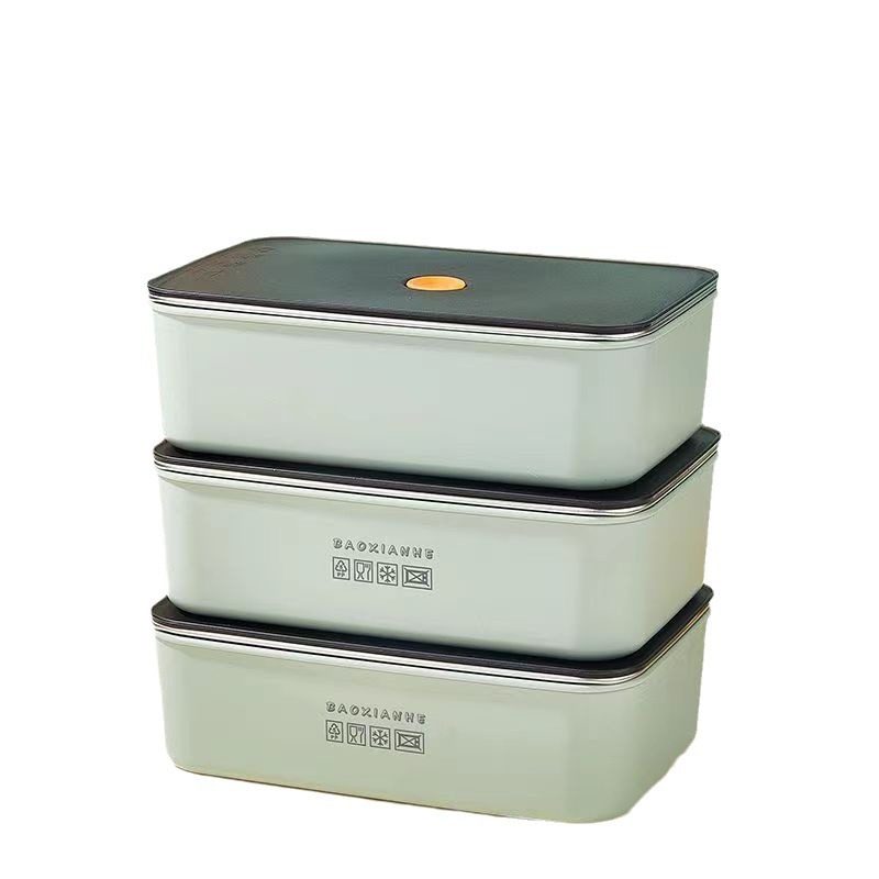Rectangular Fresh-keeping Box Plastic Kitchen Supplies Large Capacity Dry Fruit and Vegetable Sealed Box Japanese Refrigerator Storage Box