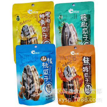 Qiaqia Fragrant Melon Seeds Bagged Caramel Flavored Rattan Pepper Flavored Pecan Flavored Sunflower Seeds Qiaqia Bagged Fragrant Melon Seeds Wholesale