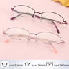 Metal glasses frame two-color half-frame myopia 77021 middle-aged ladies business glasses frame Danyang manufacturers wholesale
