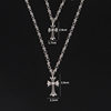 European and American cross necklace jewelry punk men's and women's vintage necklace personalized casting crostar pendant necklace