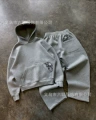 Gray hooded suit