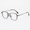 Factory new high quality men's business aluminum magnesium glasses frame 20226 square all-match myopia flat glasses