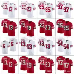 49ers rugby jersey red embroidery 85#Kittle 97#BOSA 13#PURDY 23#