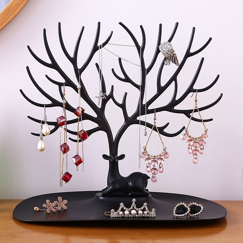 Home Creative Nordic Antlers Jewelry Necklace Display Rack Living Room Multifunctional Car Keys Sundries Decorative Storage Rack