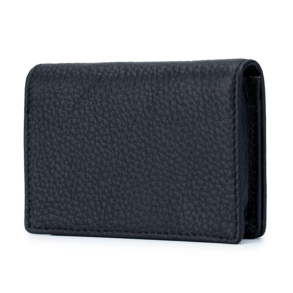 New multi-functional business card bag casual top layer cowhide card holder creative storage coin purse for men and women