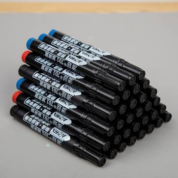 701 Boxed Marker Pen That Cannot Be Wiped Off, Oil-Based Marker Pen, Black Large-Capacity Waterproof Thick Pen, Large-Head Pen