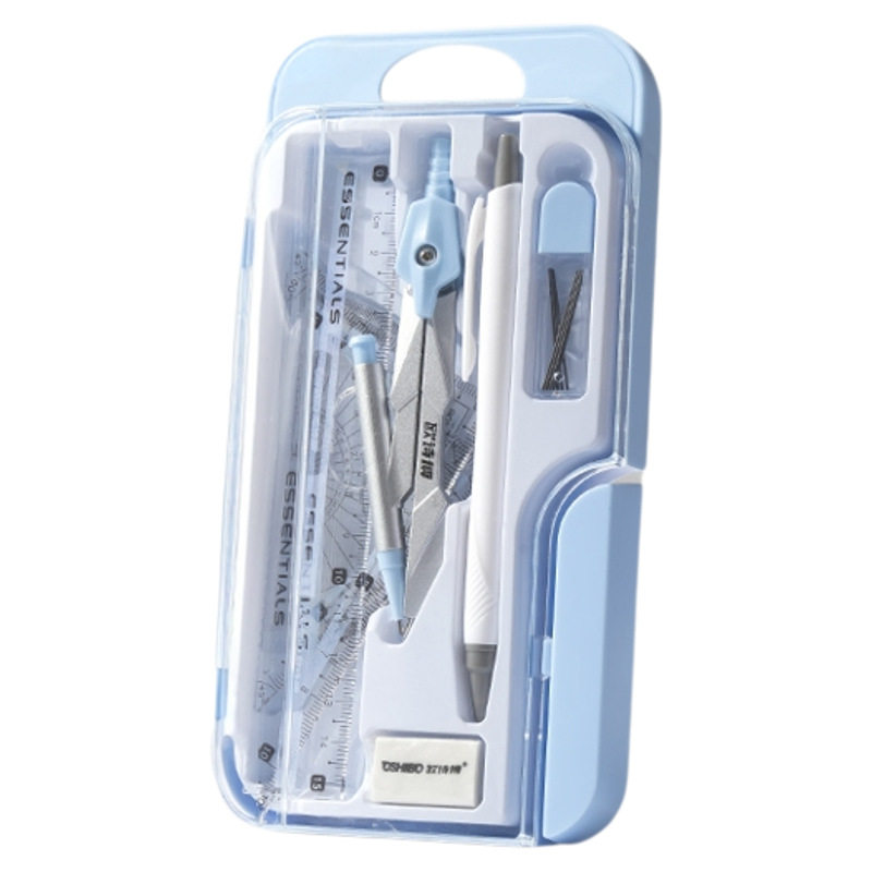 Compass and Ruler Set, Essential School Supplies for Junior High School Students, Special Mathematics Drawing Tool Set for Primary School Students, Ruler and Compass
