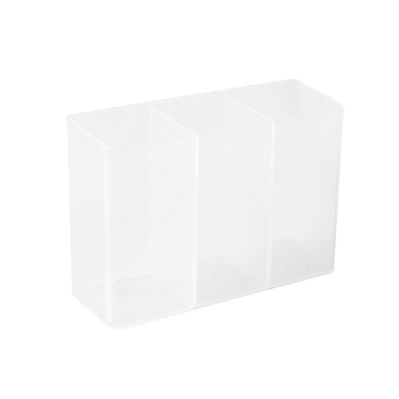 Lipstick Storage Box Grating Box Mirror Storage Non-perforated Mirror Cabinet Lipstick Three-compartment Eyebrow Pen Scissors Grating Storage Rack