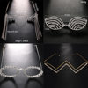 Cross-Border Hot-Selling Rhinestone Glasses Frames for Women, High-End Party Photo-Taking Diamond-Encrusted Rimless Glasses Glasses Frames