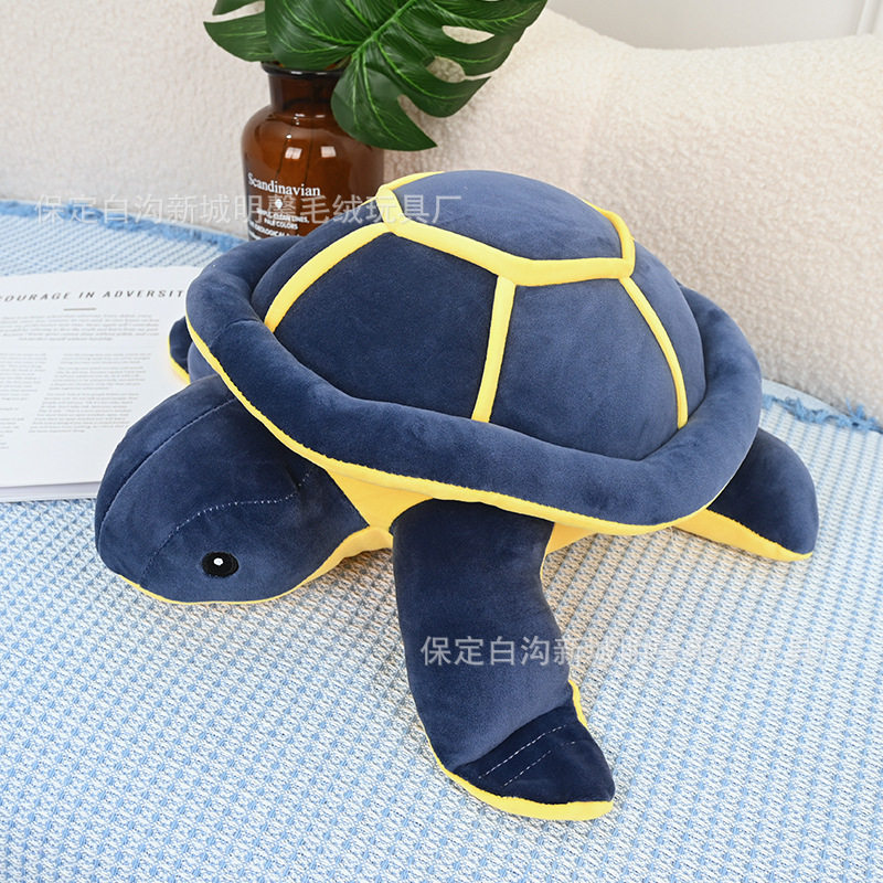 跨境仿真海龟毛绒玩具金钱龟公仔胖版乌龟抱枕厂家现货批发大眼龟