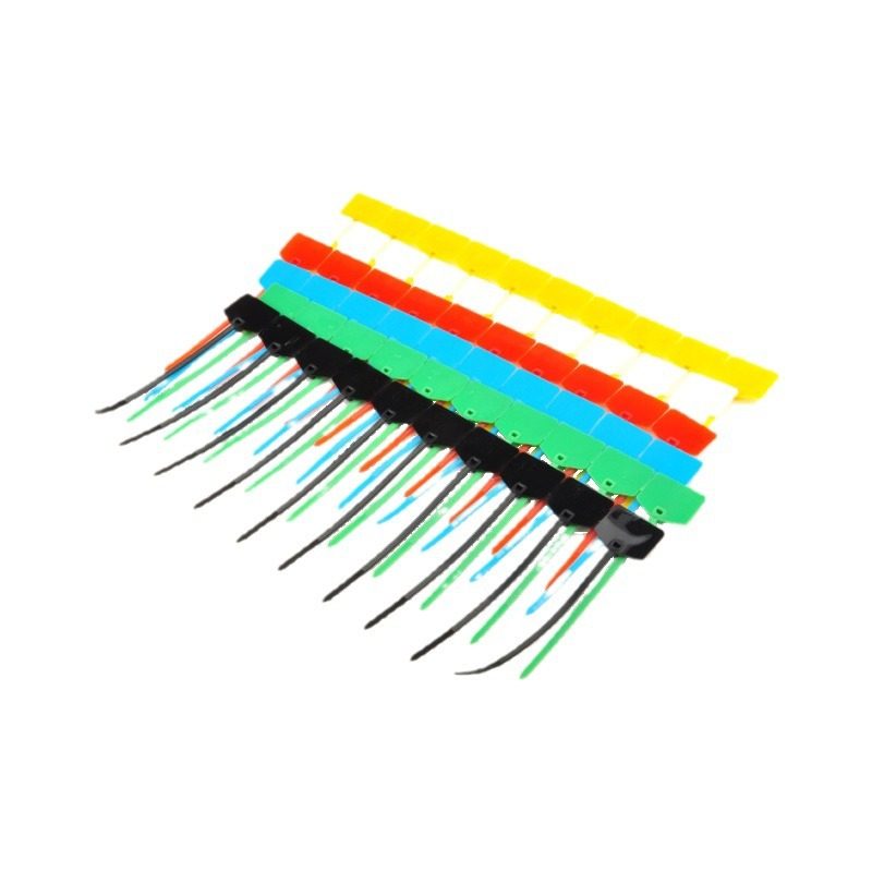 in stock color sign cable tie white nylon cable tie disposable self-locking label binding line with plastic seal