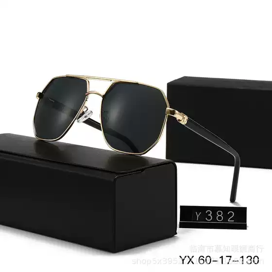 Foreign trade wholesale 2025 new polarized sunglasses men's metal fashion toad glasses with myopia glasses