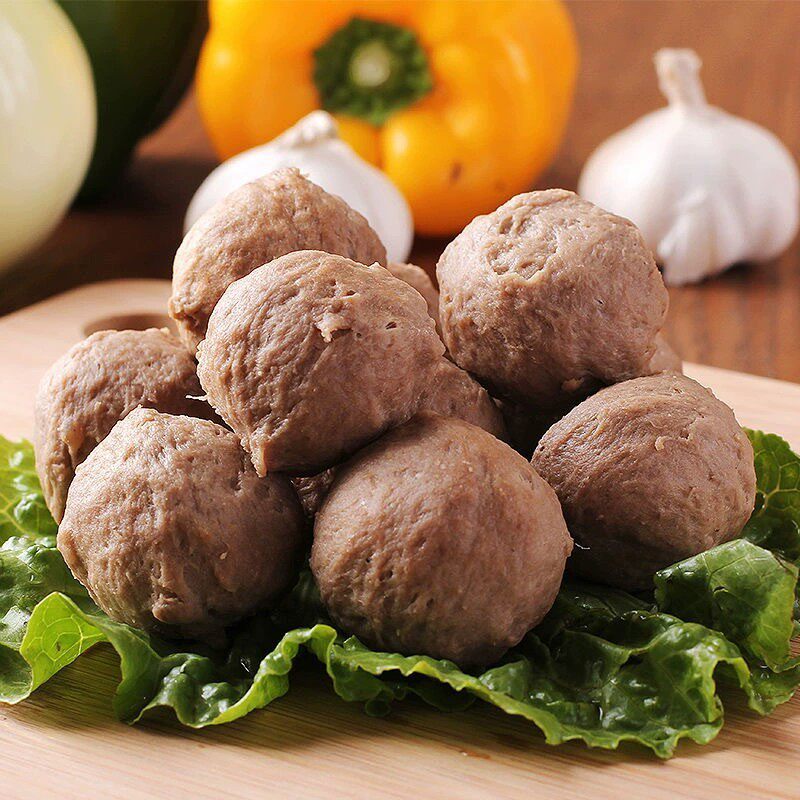 Authentic Hand-Made Beef Tendon Balls from Chaoshan, Chaozhou and Shantou Specialty Hot Pot Ingredients, Soup Powder, Beef Balls and Beef Tendon Balls