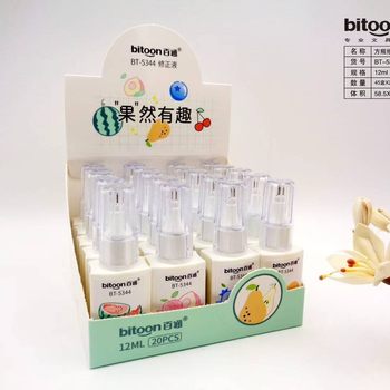 Student Correction Fluid Correction Fluid School Supplies Correction Fluid Large Capacity Girly Heart Cute Simple White Correction Fluid