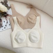 Cool feeling not stuffy vest ultra-thin rabbit ears big chest small seamless underwear wide shoulder strap light sports style br